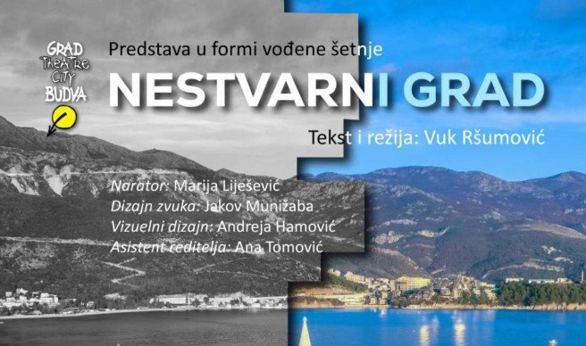 Na Grad teatru sjutra promocija knjige "Mediteranke" i predstava "Nestvarni grad"