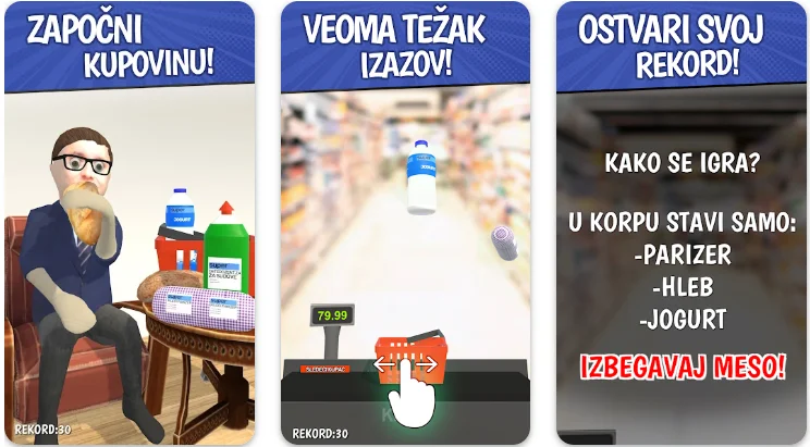 Ubaci parizer, izbjegavaj meso: Na Play storu igrica inspirisana Vučićevim doručkom