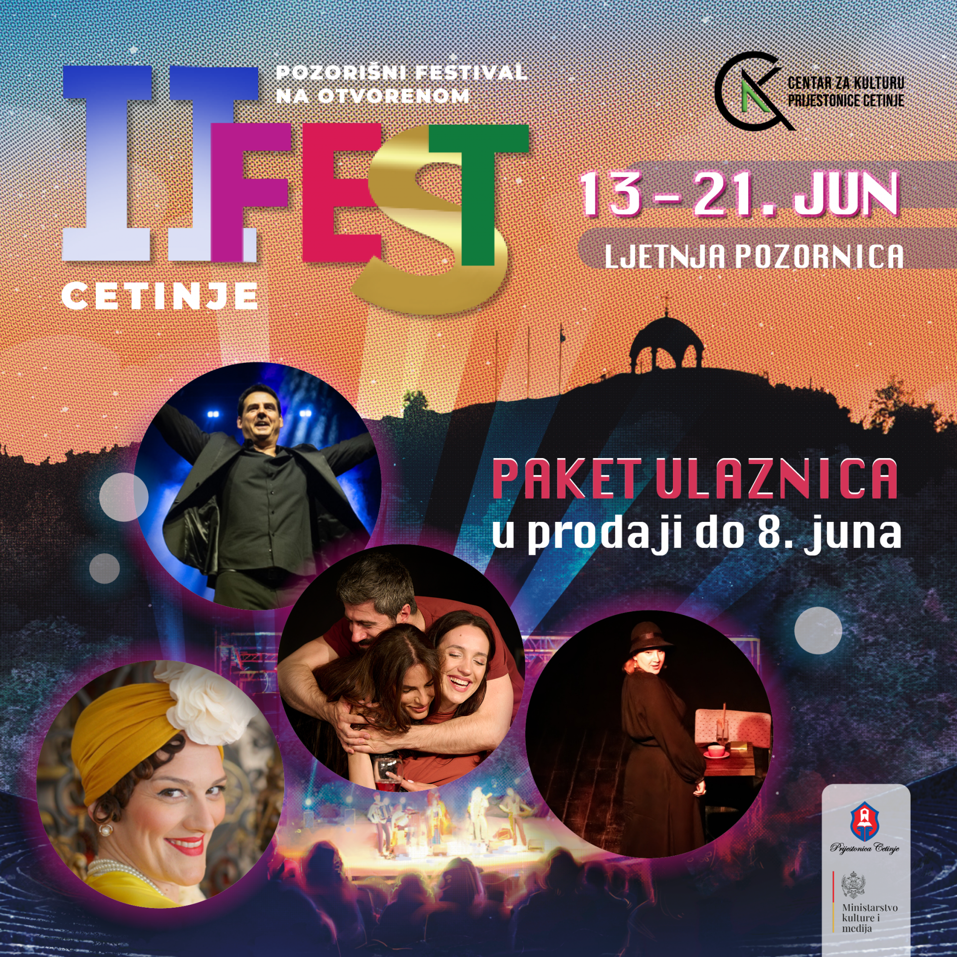 Drugi Fest Cetinje – Pozorišni festival na otvorenom od 13. do 21. juna