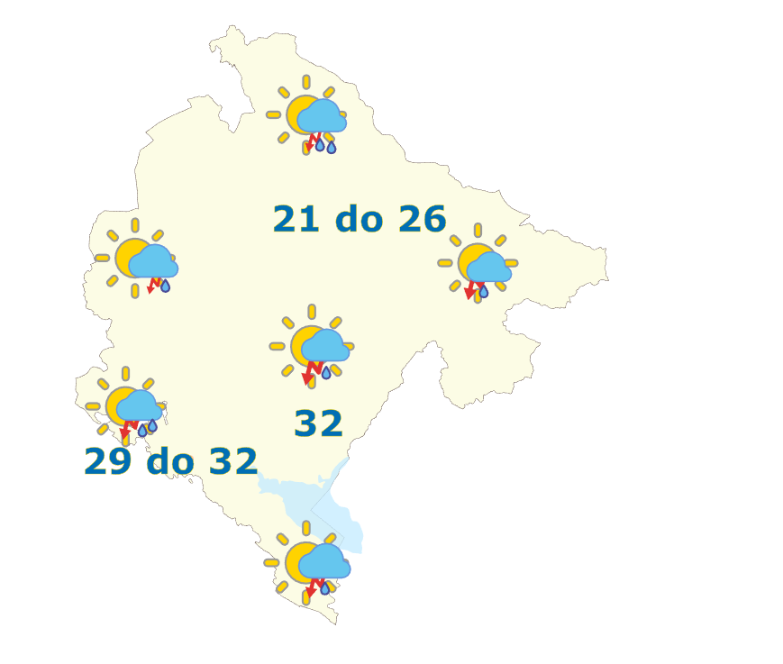Vremenska prognoza za 20. avgust