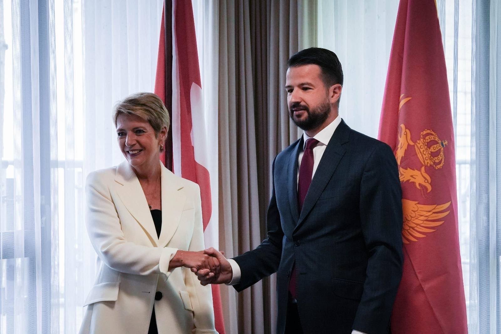 Milatović sa predsjednicom Švajcarske: Otvaranje ambasade u Bernu potvrda nove dinamike odnosa dviju zemalja