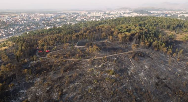 Pola minuta tuge: Pogledajte kako brdo Gorica izgleda nakon požara