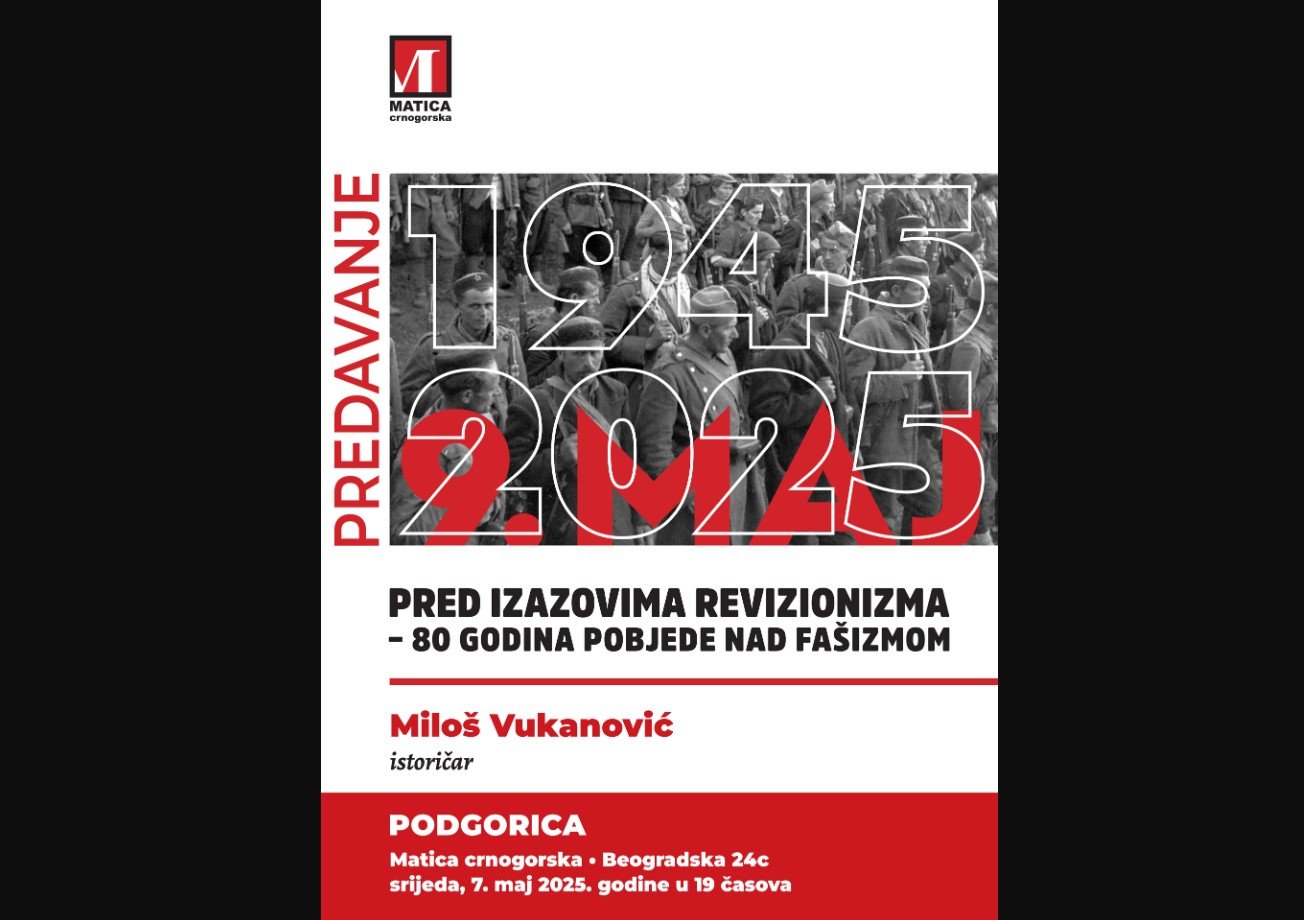 Predavanje istoričara Miloša Vukanovića povodom 80 godina pobjede nad fašizmom