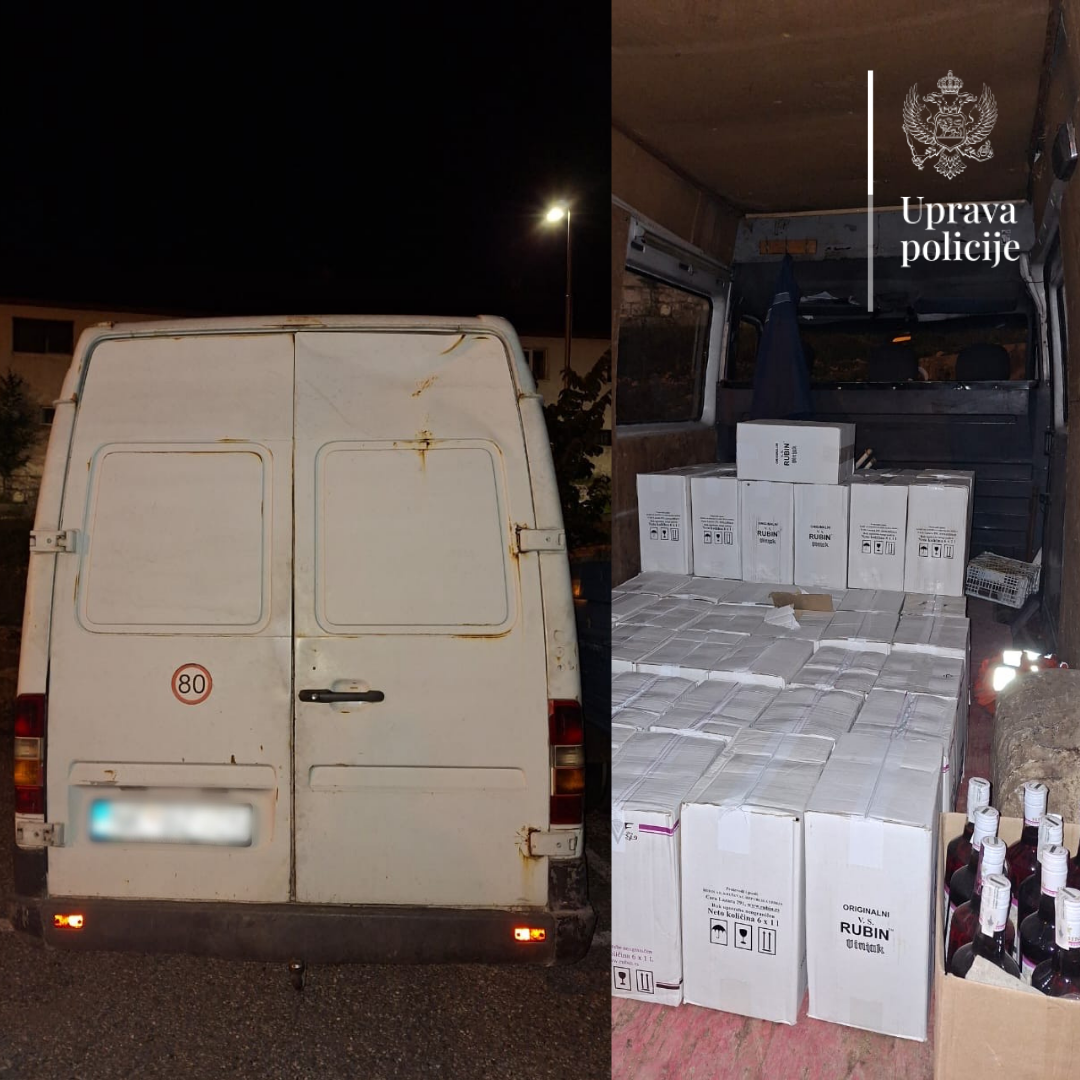 U Šavniku kontrolisano kombi vozilo, pronađena veća količina alkoholnog pića bez dokumentacije