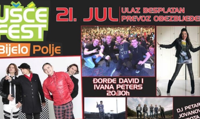 Ušće  fest u Bijelom Polju: Evo ko nastupa 21. jula