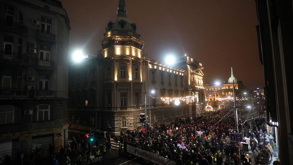 "Jedan od pet miliona": Desetine hiljada građana protestovale na ulicama Beograda