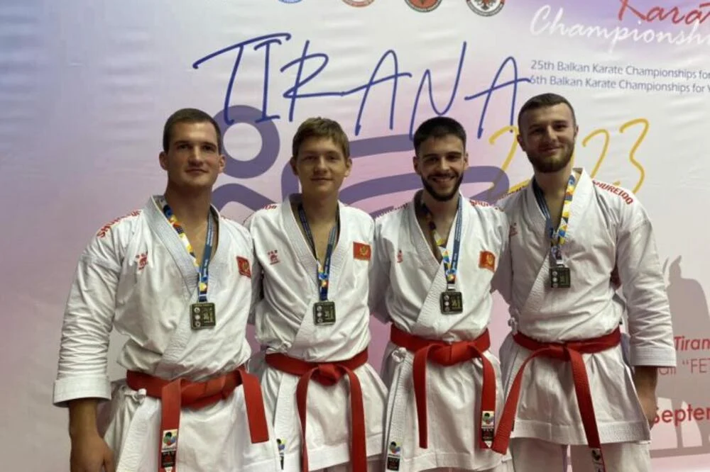 Tri zlata za crnogorski karate u Tirani