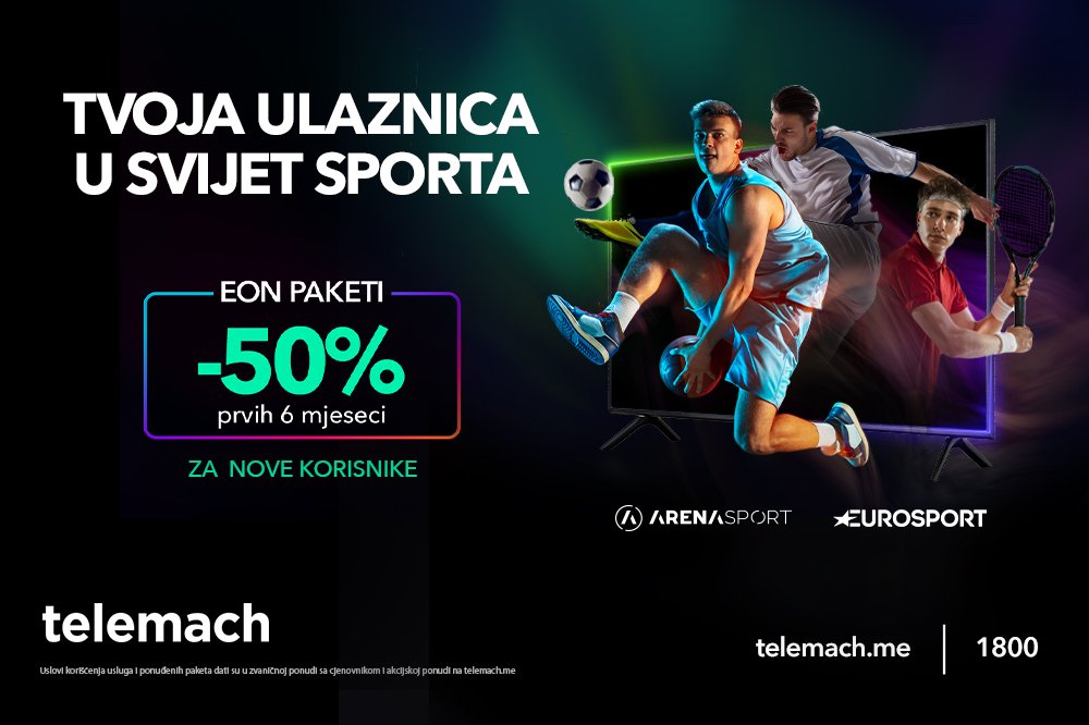 Telemach je tvoja ulaznica u svijet sporta!