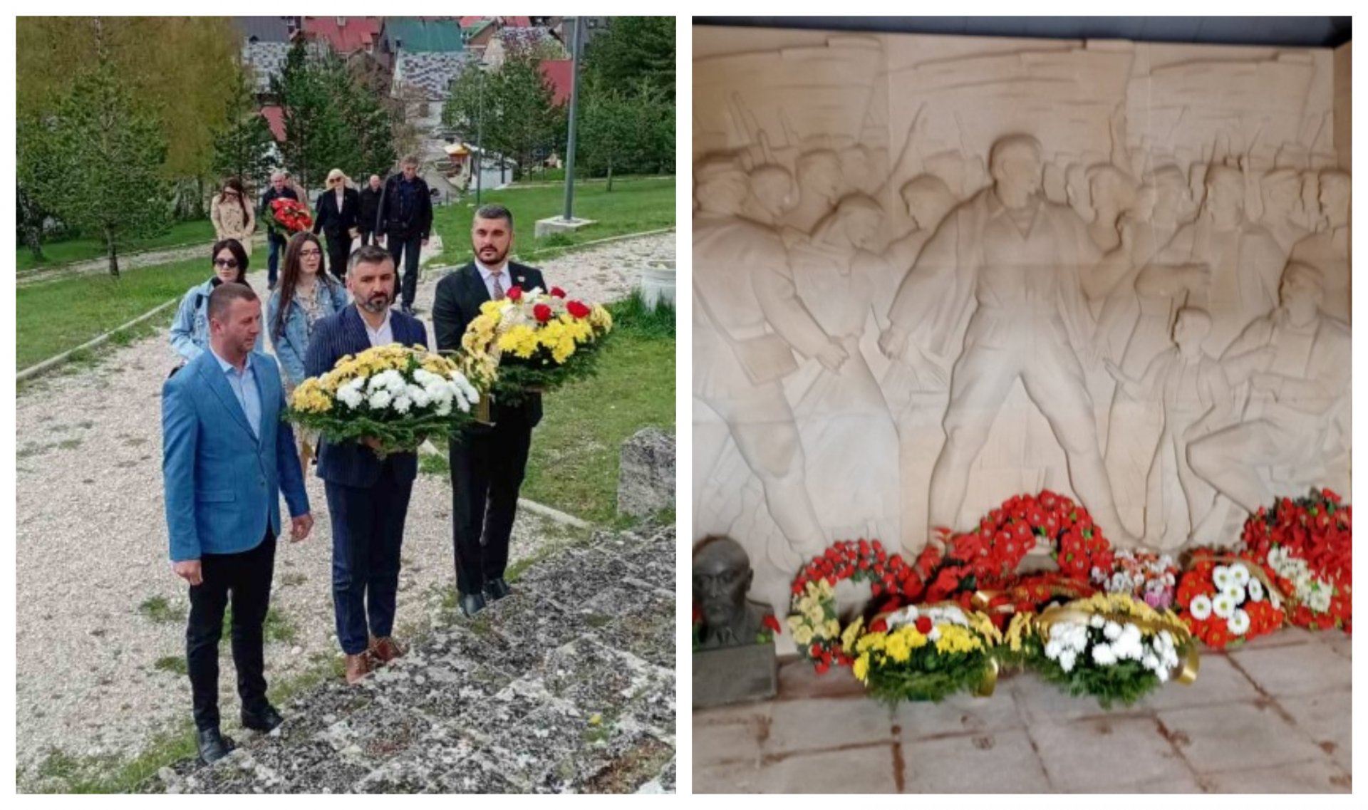 Žabljak: Položeni vijenci na spomeniku palih boraca i žrtava fašističkog terora