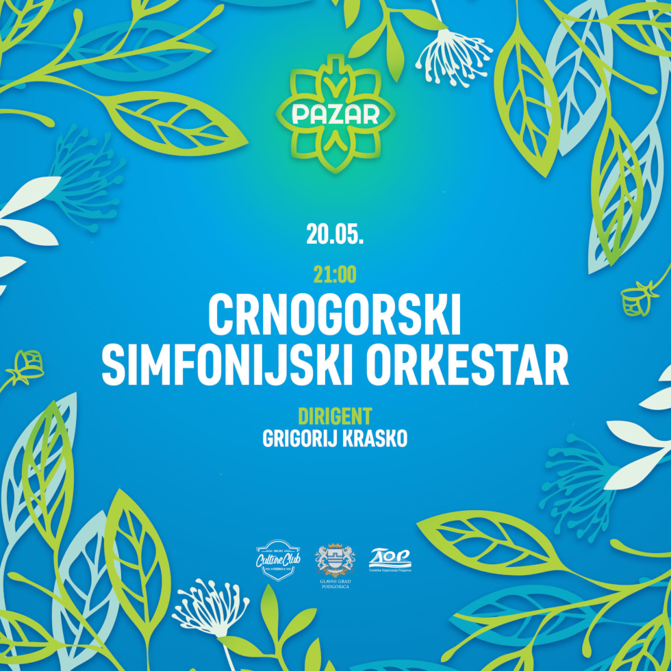 Crnogorski simfonijski orkestar u ponedjeljak veče na Trgu nezavisnosti