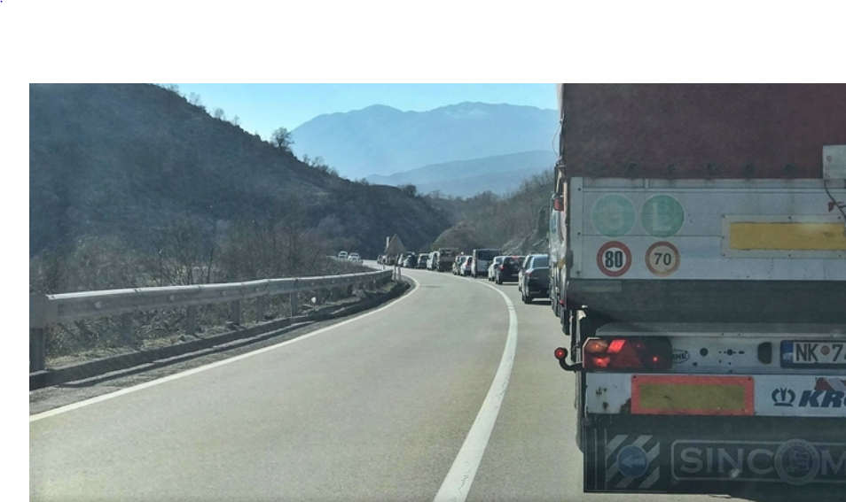 Zbog novih mjera kilometarska kolona na Bogetićima
