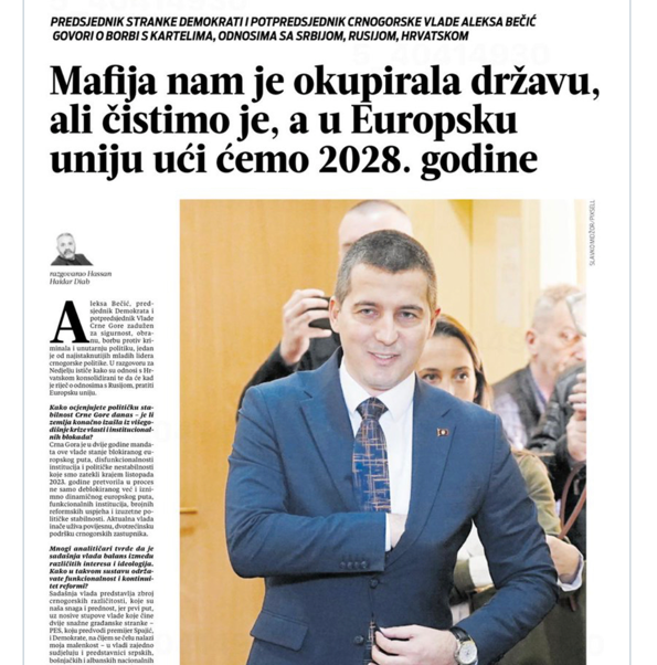 Krstulović Opara i Sokol: U plaćenom intervjuu VL, Aleksa Bečić, osoba proglašena nepoželjnom u Hrvatskoj ne odstupa milimetra od proputinove i provučićeve politike