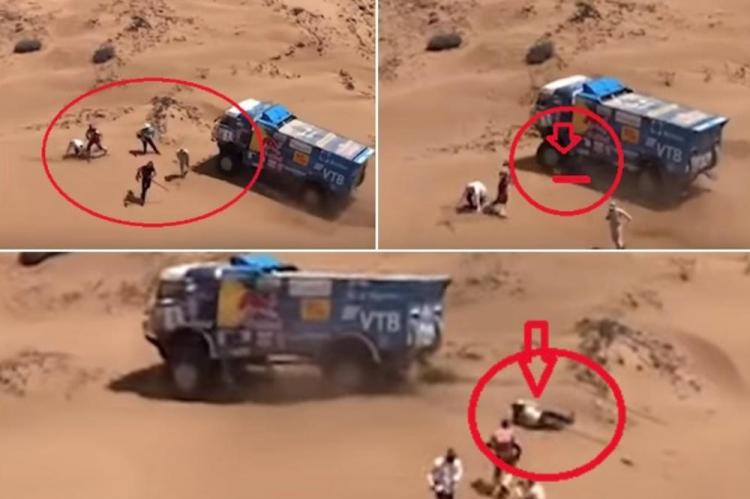 Ruski kamiondžija pregazio čovjeka, pa diskvalifikovan sa Dakar relija