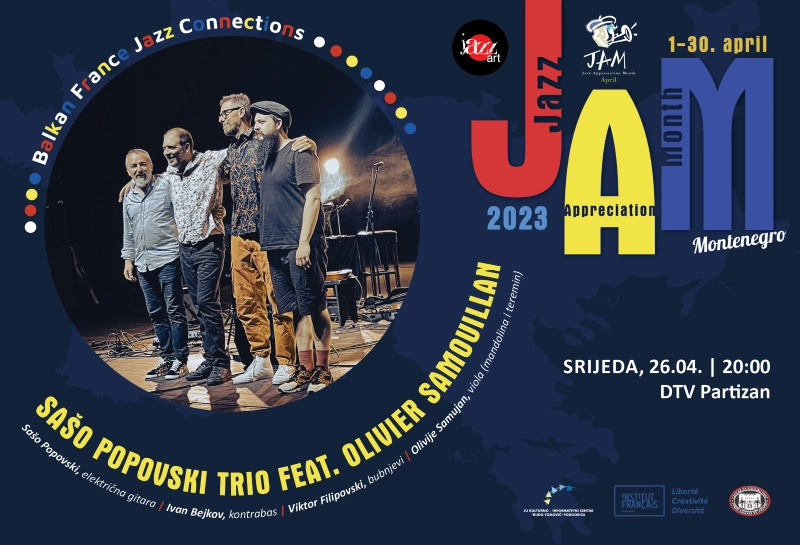 Sašo Popovski trio feat Olivier Samouillan sjutra u Tivtu