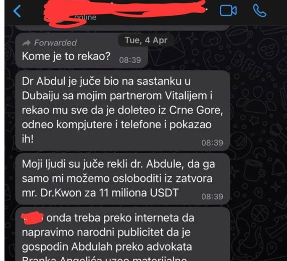Milović objavio prepisku i  poručio Abazoviću i Adžiću: Pali ste, ljudi su spremni da pričaju i daju podatke SDT-u