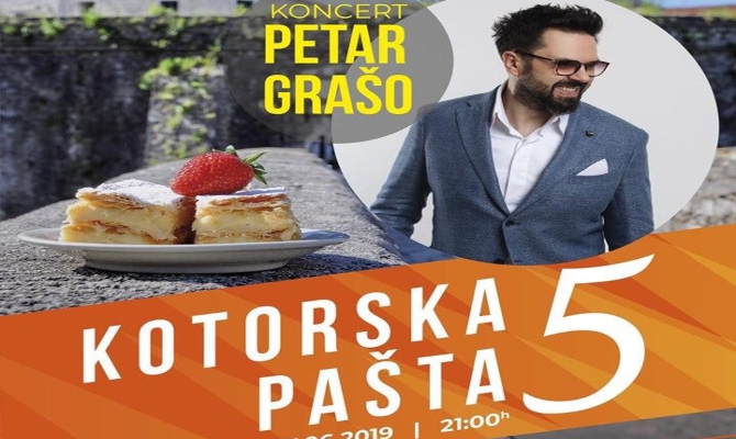 "Kotorska pašta" i koncert Petra Graša u četvrtak na Pjaci od sata