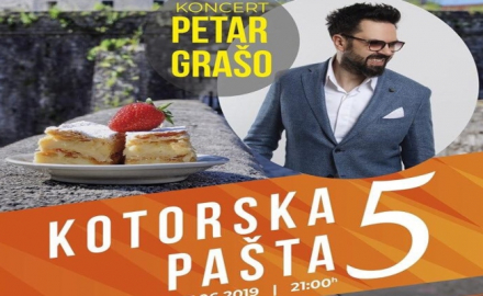 "Kotorska pašta" i koncert Petra Graša u četvrtak na Pjaci od sata