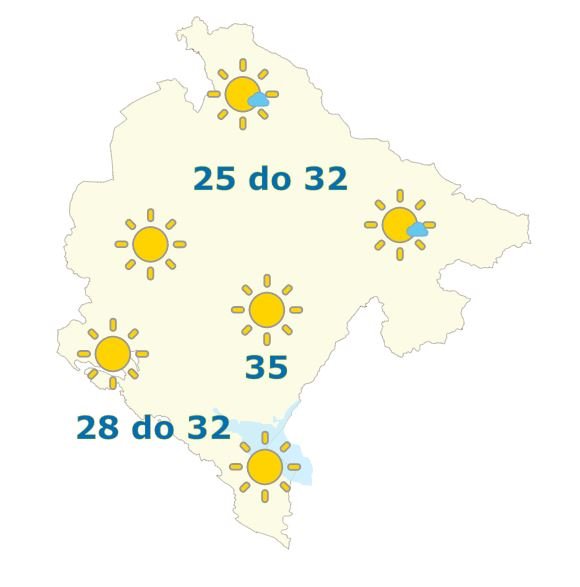 Pred nama sunčan i topao dan