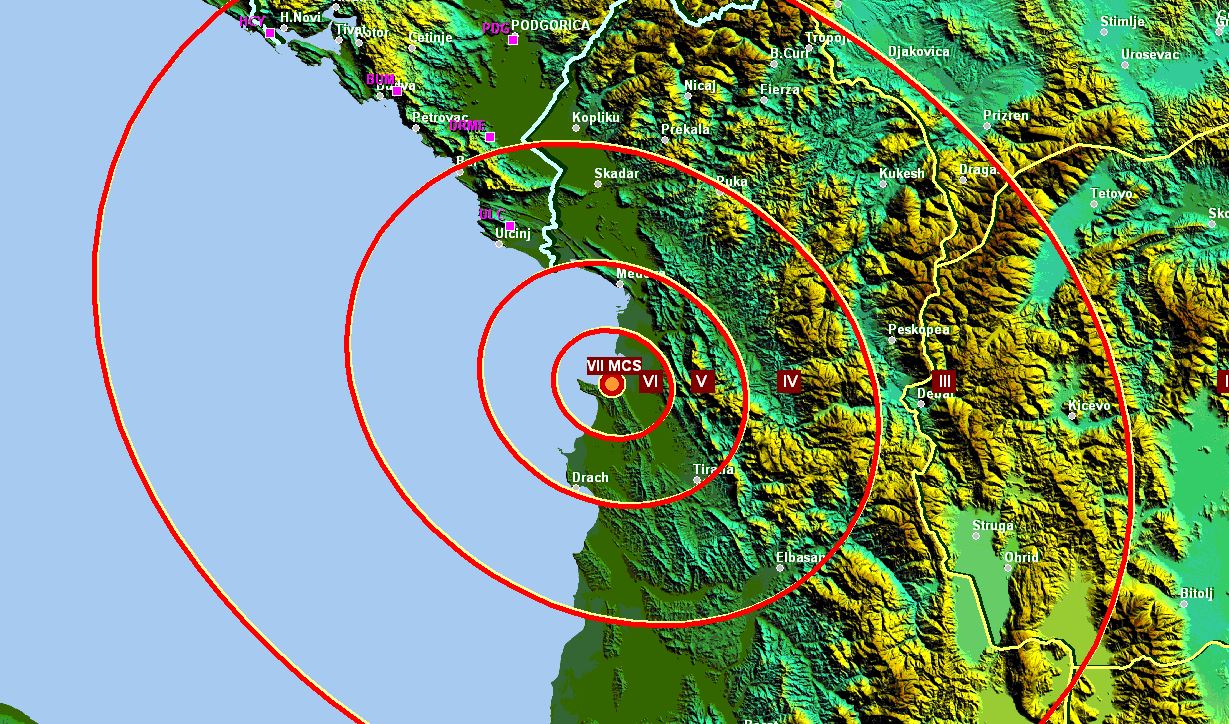 Albanija se i dalje trese: Šest novih potresa tokom noći