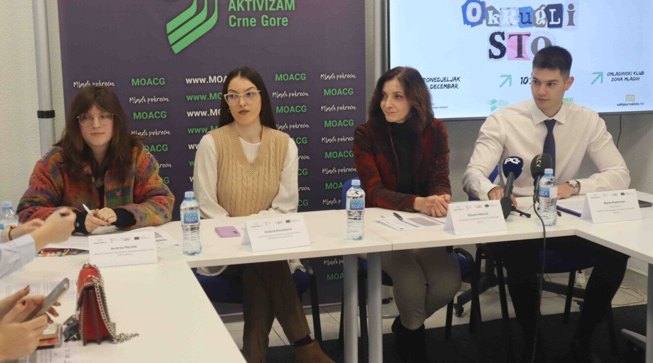 MOACG: Druga strana novinarstva, mladi novinari zaslužuju podršku, zaštitu i rad u sigurnom okruženju