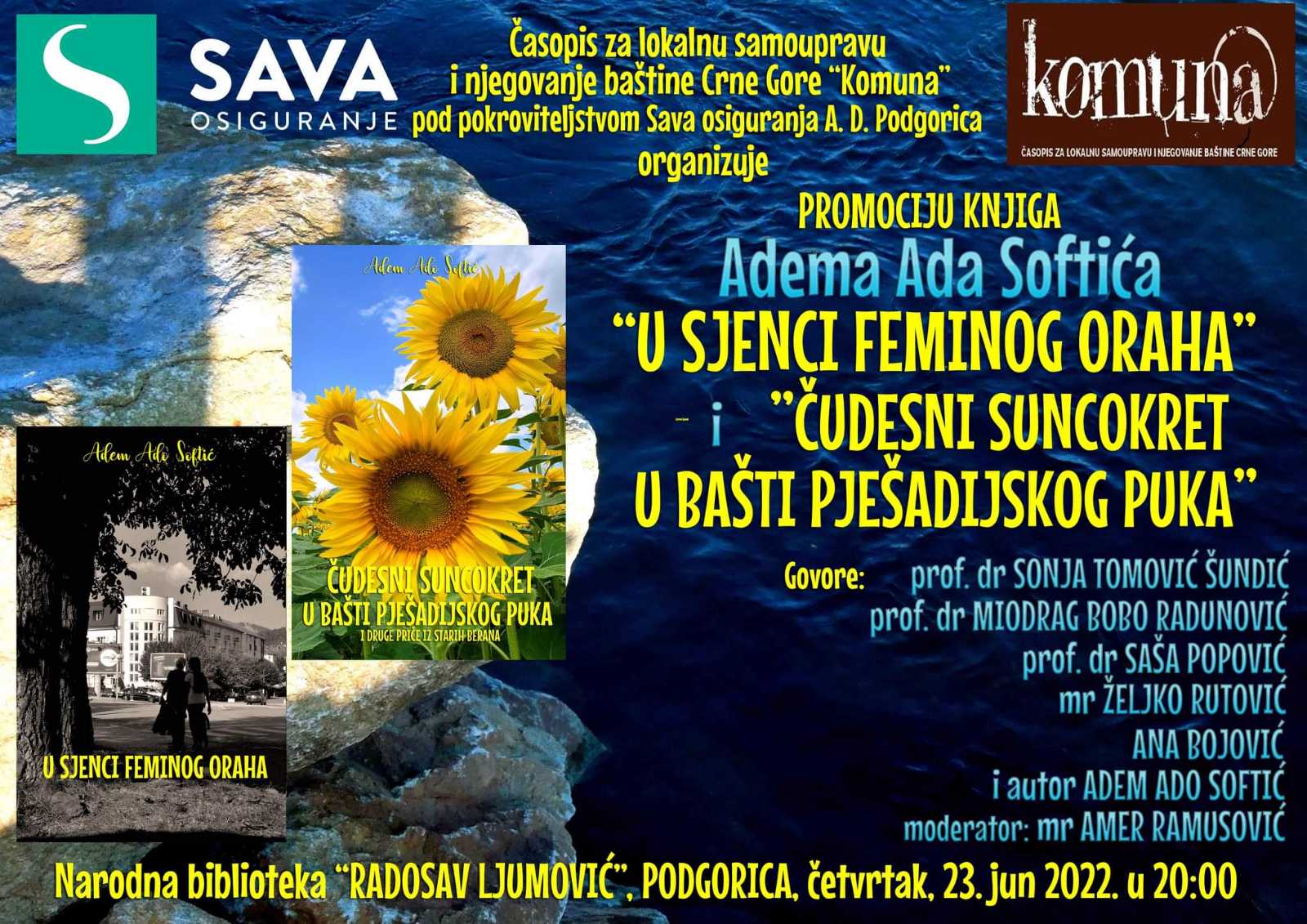Promocija knjiga Adema Softića u četvrtak u narodnoj biblioteci Radosav Ljumović