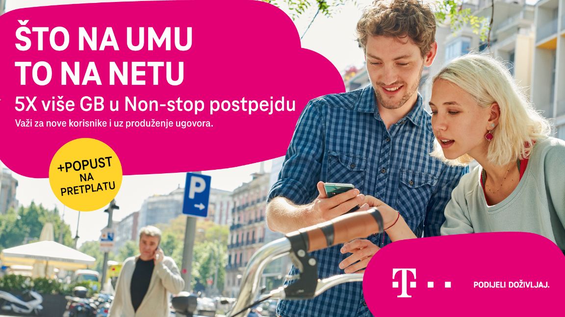 Pet puta više interneta i popust na pretplatu za aktivaciju kroz Telekom ME aplikaciju