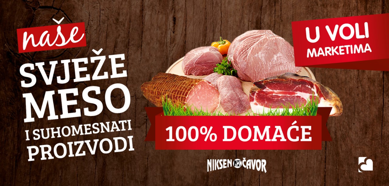 Svježe meso i suhomesnati proizvodi – 100% domaće u Voli marketima