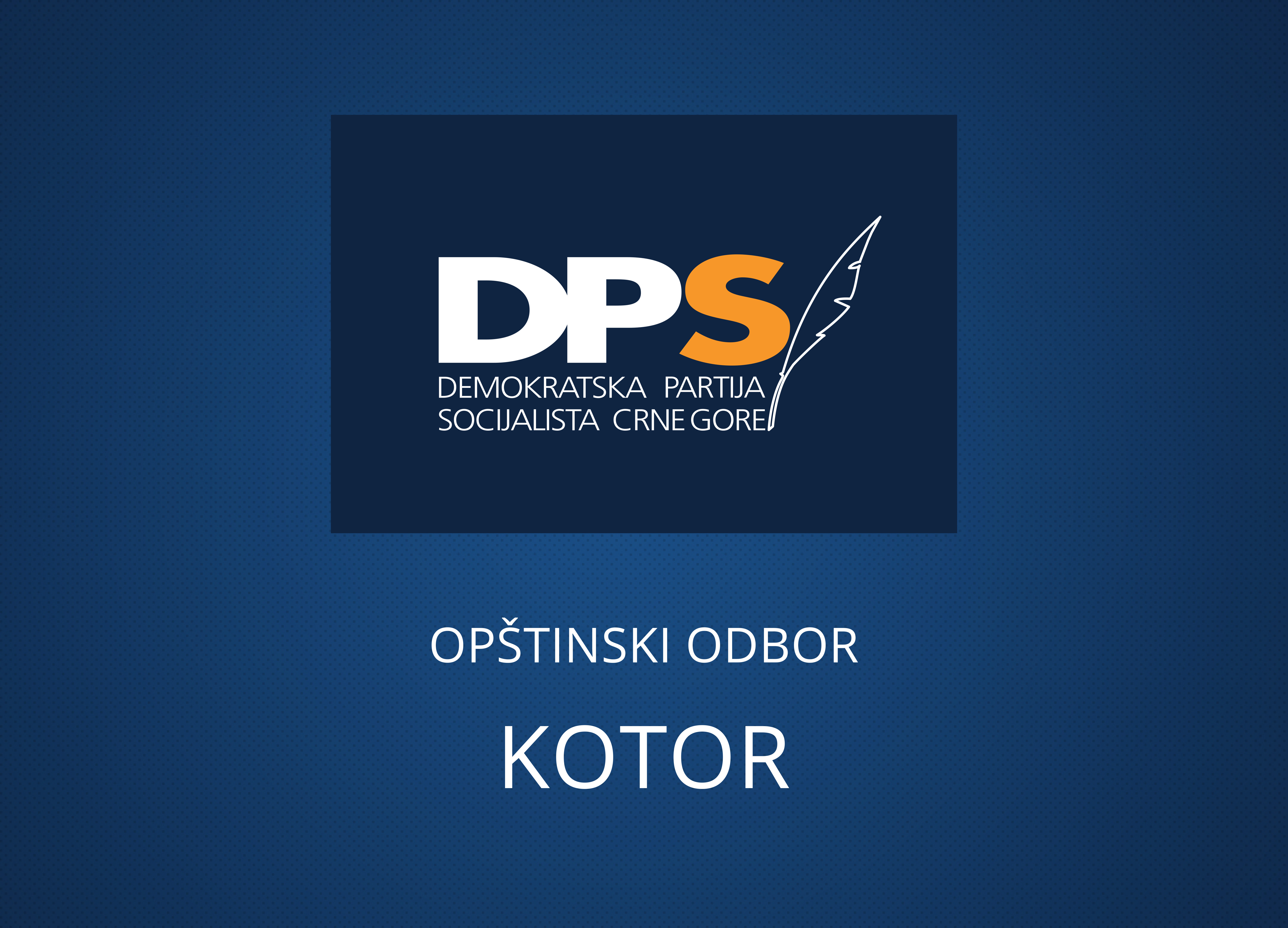 Kotor: Nosilac liste DPS Željko Aprcović