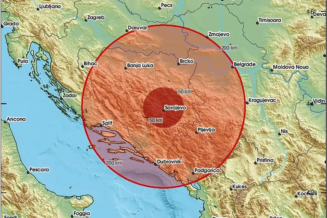 Zemljotres ponovo pogodio Sarajevo