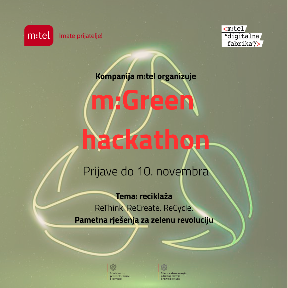 Otvorene prijave za m:GREEN Hackathon