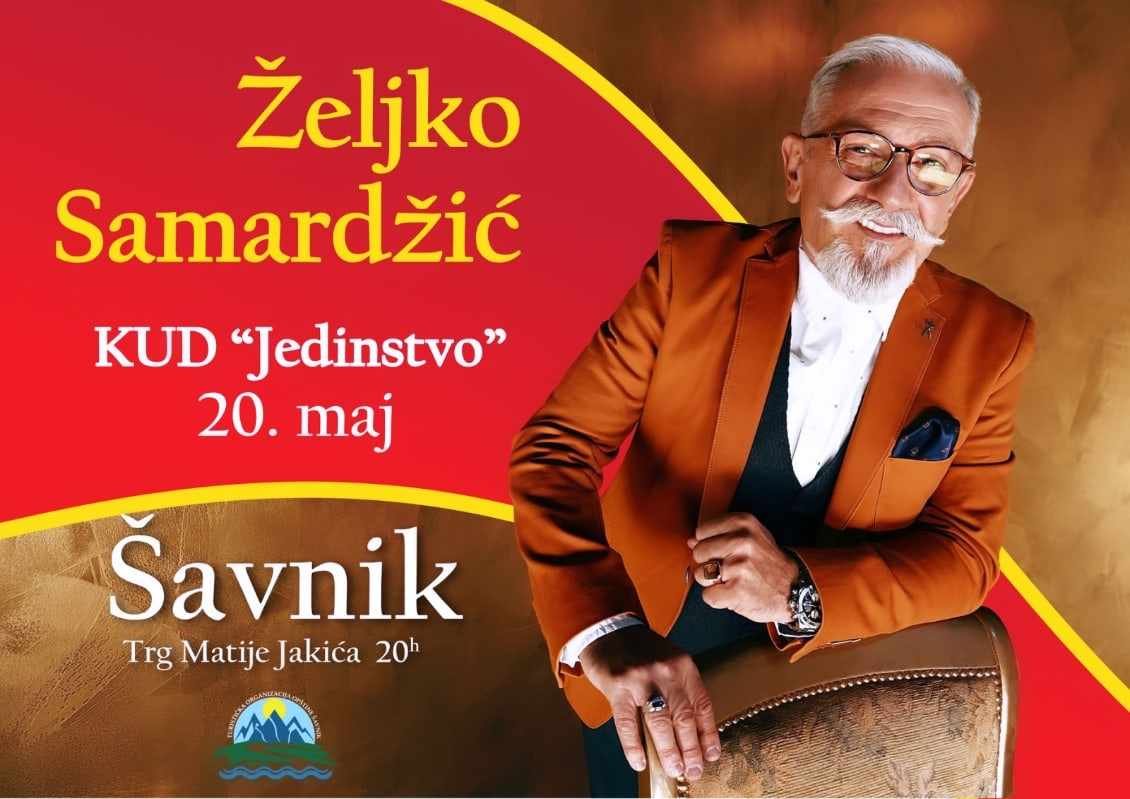 Samardžić na trgu u Šavniku 20. maja