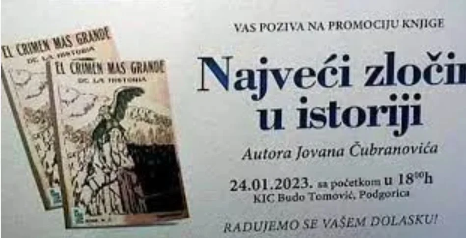 Udruženje “Cetinje” iz Los Anđelesa: Državne institucije u Crnoj Gori vrše genocidno-kulturocidno potiranje hiljadugodišnje istorije