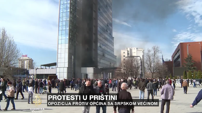 Završen buran protest u  Prištini protiv formiranja ZSO
