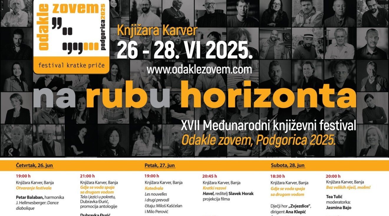 Bogat program Međunarodnog književnog festivala "Odakle zovem"