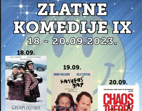 Revija “Zlatne komedije” IX,  od 18. do 20. septembra u KIC-u