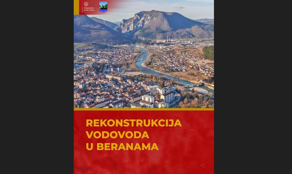 Počinje rekonstrukcija vodovoda u Beranama