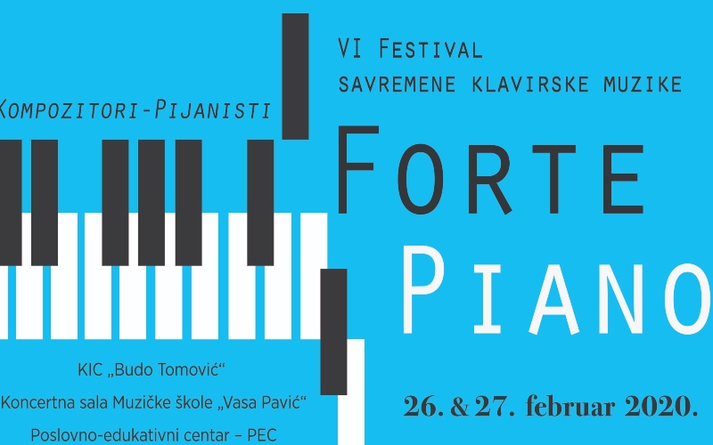 "Forte piano" 26. i 27. februara u KIC-u