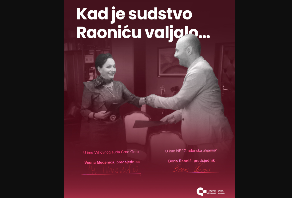 CGO: Kad je sudstvo Raoniću valjalo…