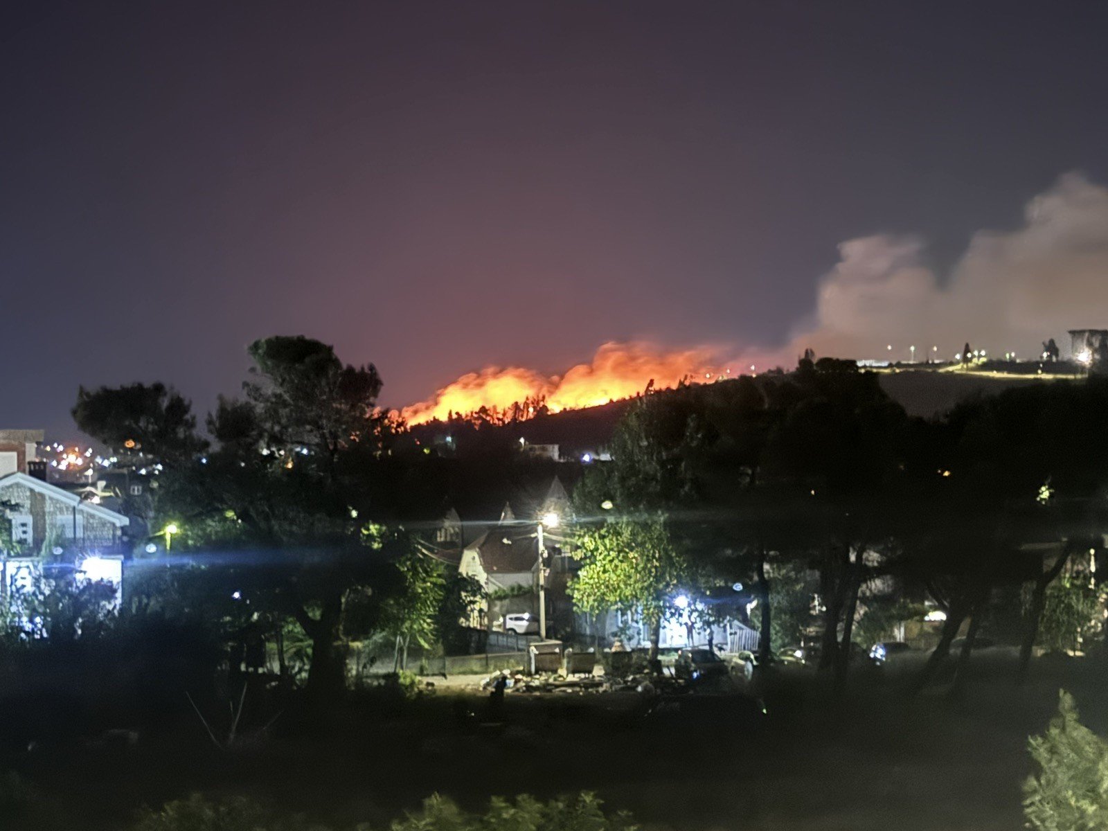 Injac saopštila da sve raspoložive snage gase veliki požar na Gorici; Zbog požara više podgoričkih naselja bez struje
