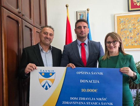 Opština Šavnik donirala 10.000 eura za opremanje Zdravstvene stanice