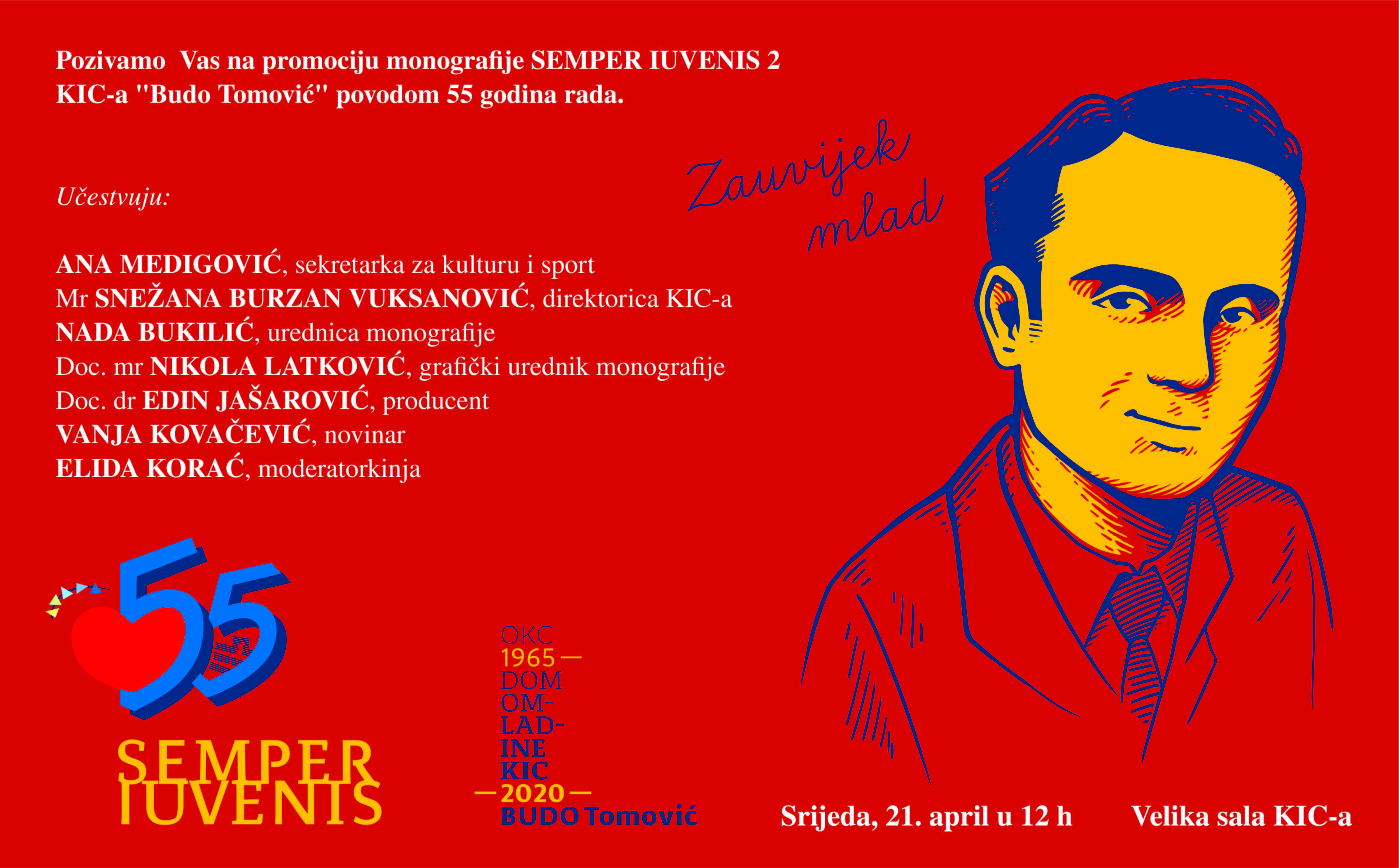 Monografija ''Semper iuvenis 2” u čast 55 godina KIC-a
