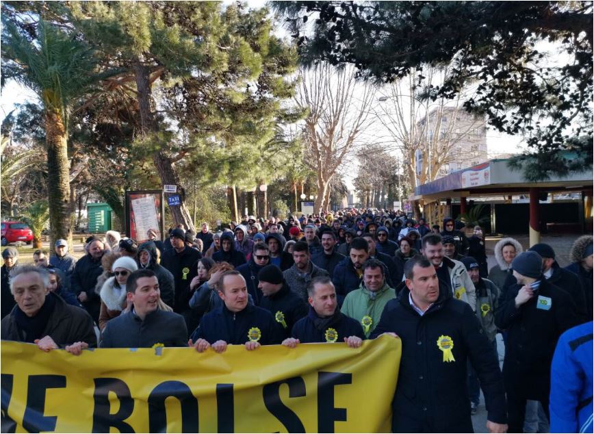 Lekić, Bečić i Pavićević sa protesta u Budvi: Ovo nije prolazan revolt