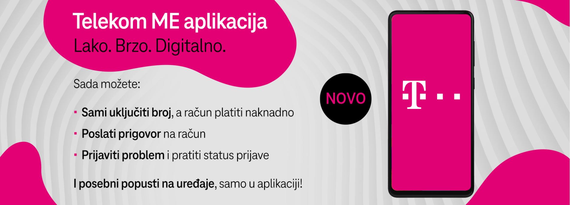 Unaprijeđena Telekom ME aplikacija: Još veća kontrola – brzo, lako i digitalno