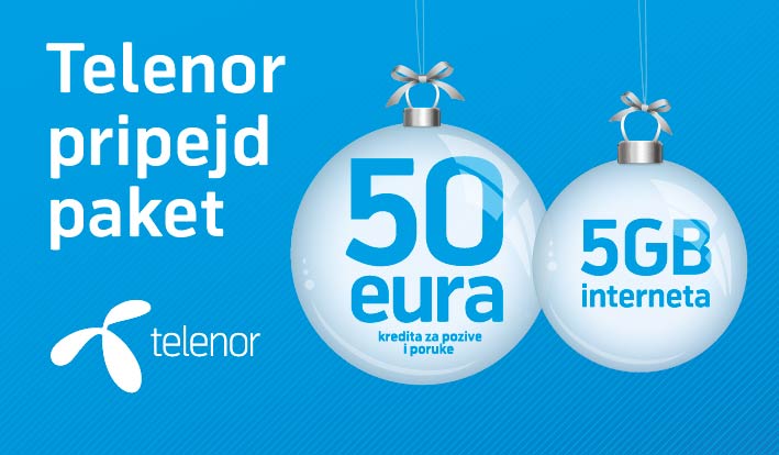 Telenor: Deset puta više kredita i pet gigabajta interneta