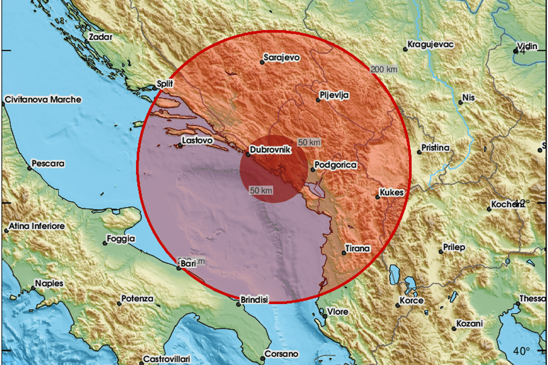 Zemljotres jačine 3,16 Rihtera zatresao Herceg Novi