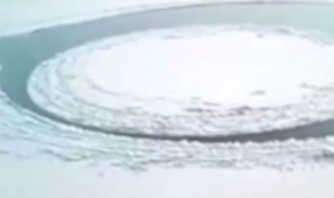 Pojavio se misteriozni ledeni disk u Kini