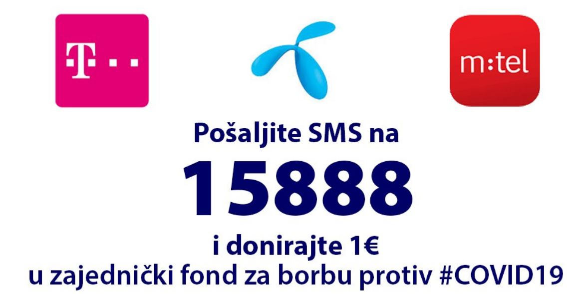 NKT: Od danas donacije SMS-om na broj 15888