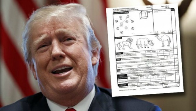 Da li ste pametniji od Trampa? Riješite ovaj test inteligencije koji je on imao na ljekarskom pregledu