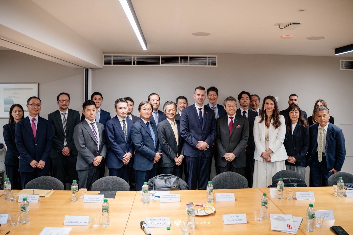 Čelnici vodećih japanskih kompanija Spajiću: Spremni smo za ulaganja u Crnu Goru