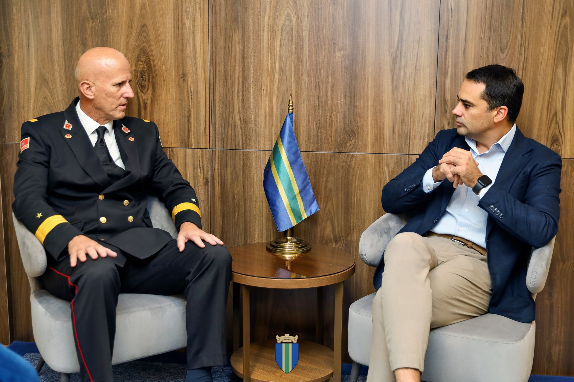 Opština Bar: Raičević primio novoimenovanog komandanta Mornarice Vojske Crne Gore Darka Vukovića